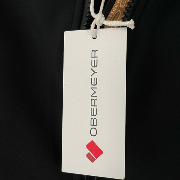 Obermeyer Kitt ITB Softshell Luxury Designer Ski Suit Womens 4 Black/Tan - Picture 9 of 10